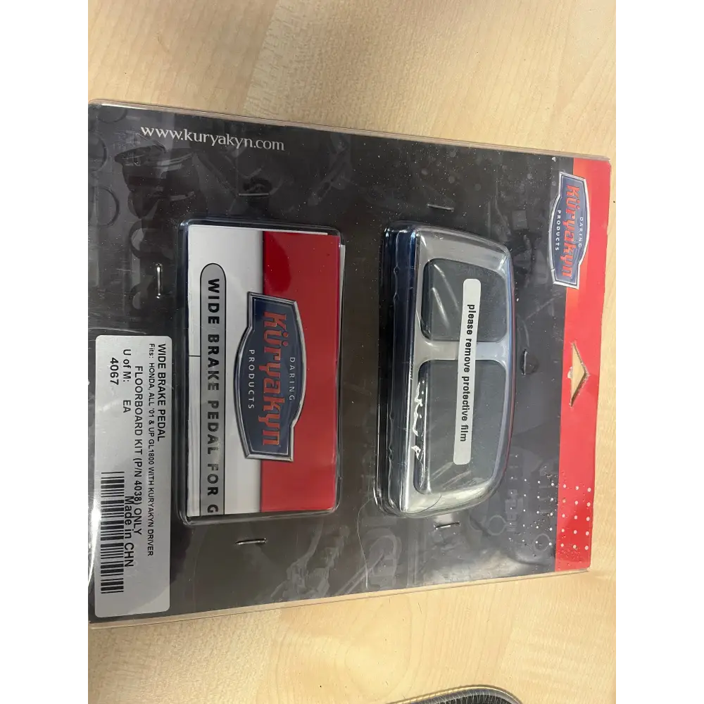 Goldwing GL1800 Wide Chrome Brake Pedal Pad