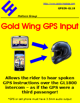 Entrée GPS Honda Goldwing