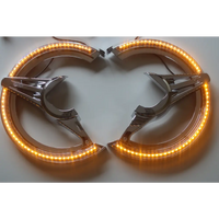 2018-2025 Honda Goldwing GL1800 Chrome Rotor Covers with Amber LED Lights