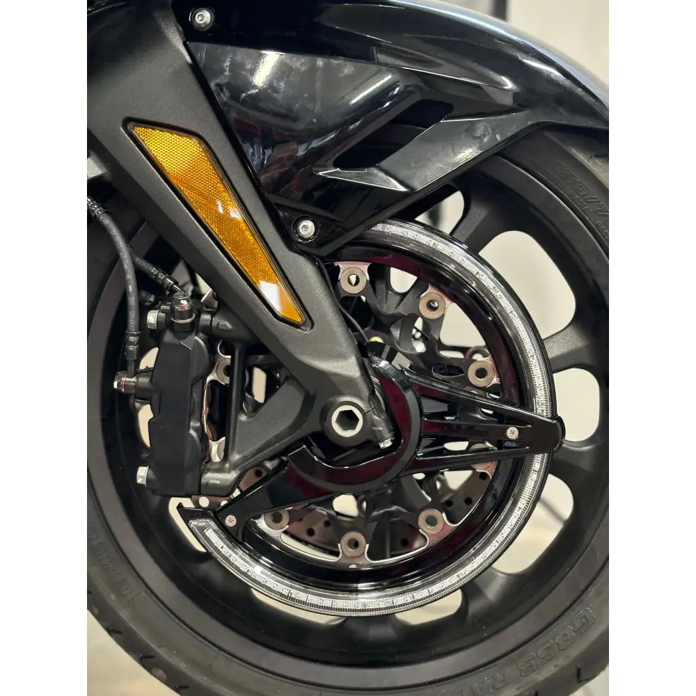 2018-2025 Honda Goldwing GL1800 Chrome Rotor Covers with Amber LED Lights