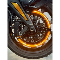 2018-2025 Honda Goldwing GL1800 Chrome Rotor Covers with Amber LED Lights