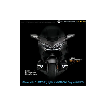 compare product 2018-2025 Honda Goldwing GL1800 Front Cowl DRL Light with Sequential LED Turn Signal - Pathfinder