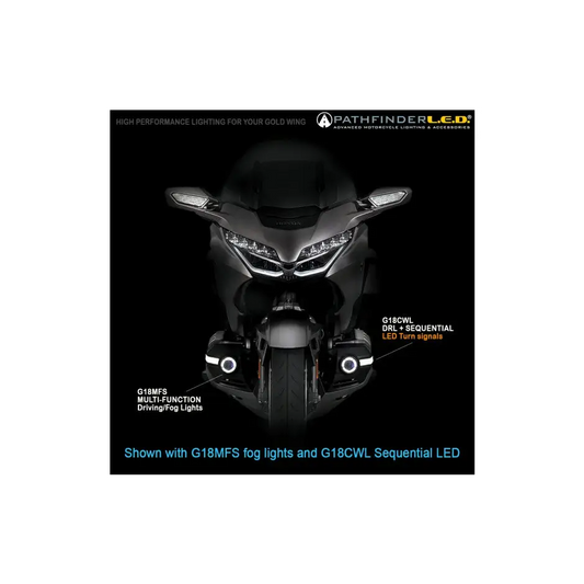 2018-2025 Honda Goldwing GL1800 Front Cowl DRL Light with Sequential LED Turn Signal - Pathfinder