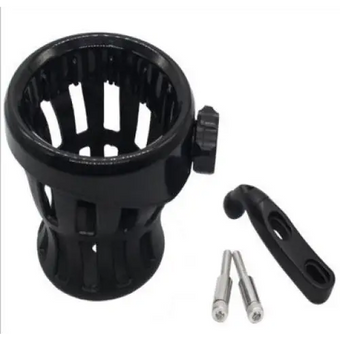 compare product Black Motorcycle Drink Holder for Perch Mount - Universal Fitment for Various Models