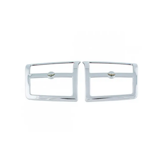 GL1800 06 Up Rear Chrome Speaker Grills