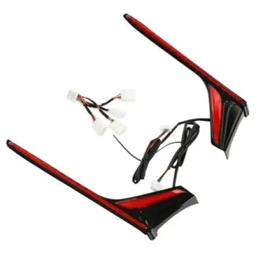 GL1800 Black LED Vertical Rear Light Strips with Red Lens