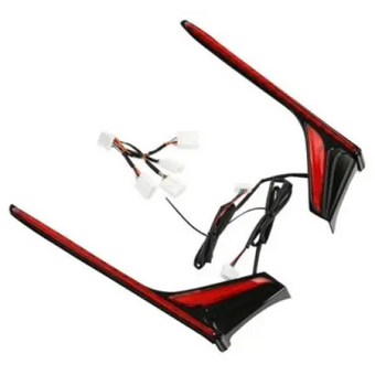 compare product GL1800 Black LED Vertical Rear Light Strips with Red Lens