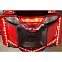 GL1800 Black LED Vertical Rear Light Strips with Red Lens