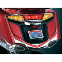 GL1800 Chrome L.E.D. Vertical Rear Light Strips with Red Lenses