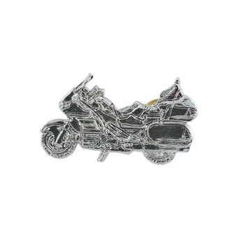 compare product GL1800 Silver Motorcycle Pin