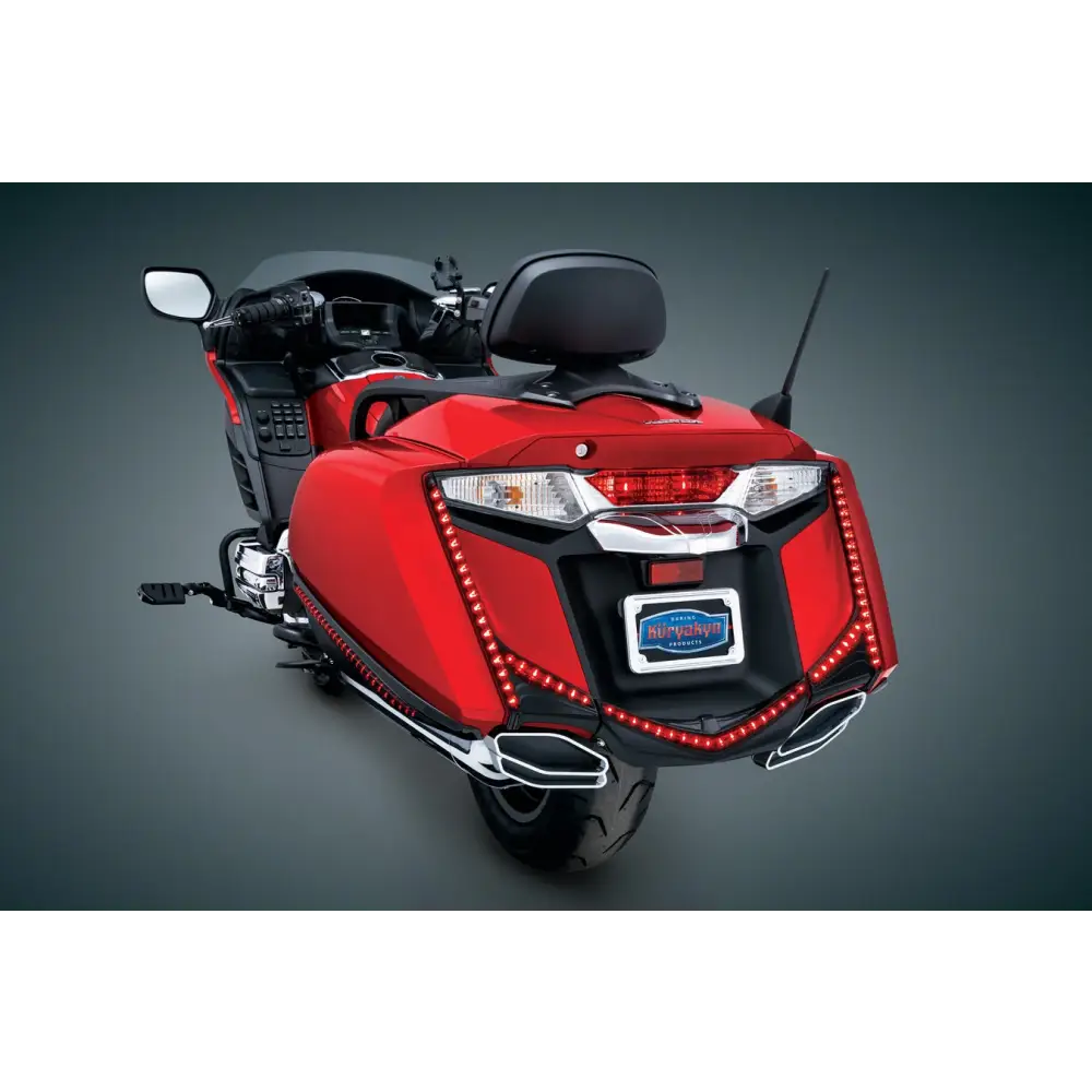 Gloss Black L.E.D. Vertical Rear Light Strips with Smoke Lenses