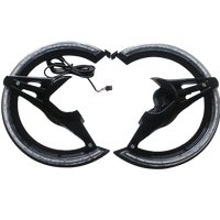 Gloss Black LED Rotor Covers with Amber Lights for Honda Goldwing GL1800 (2018-2024)