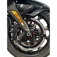 Gloss Black LED Rotor Covers with Amber Lights for Honda Goldwing GL1800 (2018-2024)