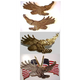 Gold Eagle With USA Flagt 3 X 1 3/4