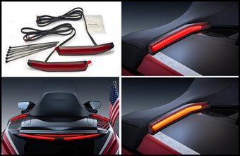 compare product Goldwing GL1800 2021 & Up Tour Tips LED Run, Brake & Sequential Turn Signal Lights