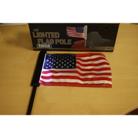 Goldstrike Black Lighted Flag Pole