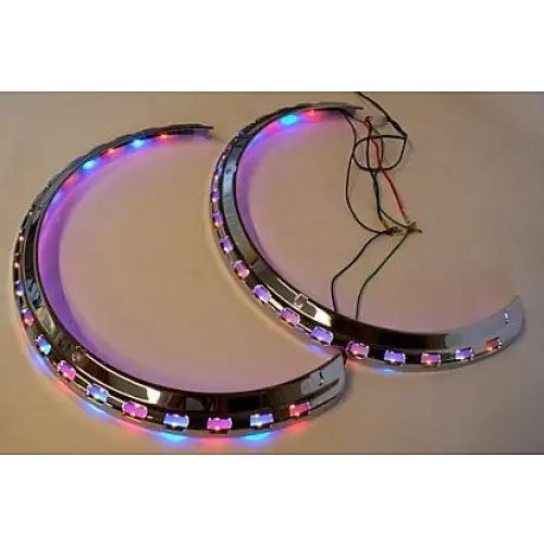 Honda Goldwing GL1500 LED Ring of Fire Rotor Cover Trim (Amber-Red-Blue)