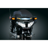 Honda Goldwing GL1800 Chrome Windshield Trim with LED Turn Signal Accents