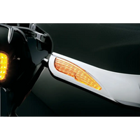 Honda Goldwing GL1800 Chrome Windshield Trim with LED Turn Signal Accents