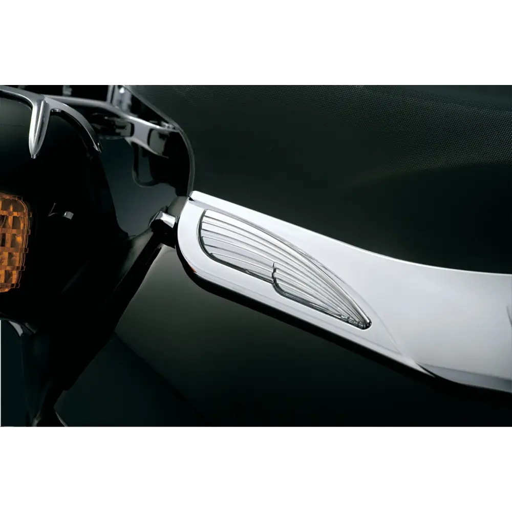 Honda Goldwing GL1800 Chrome Windshield Trim with LED Turn Signal Accents