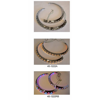 compare product Honda Goldwing GL1800 LED Ring of Fire Rotor Cover Light Trim (Red, Blue & Amber LEDs)