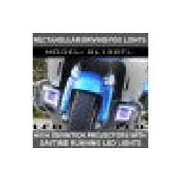 Honda Goldwing Rectangle LED Fog Lights with Integrated Daytime Running and Turn Signal Lights (GL1800/F6B/Valkyrie)