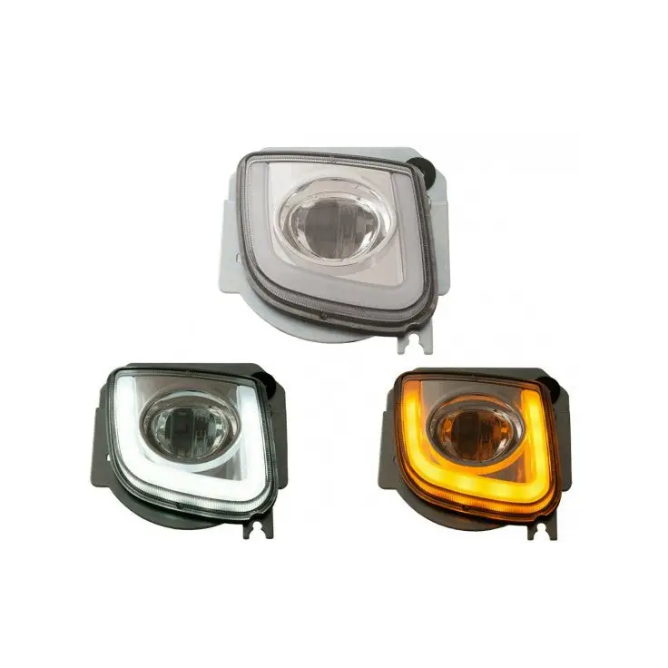 Honda Goldwing Rectangle LED Fog Lights with Integrated Daytime Running and Turn Signal Lights (GL1800/F6B/Valkyrie)