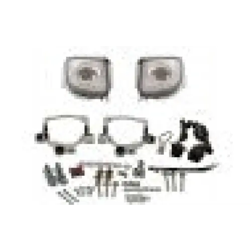 Honda Goldwing Rectangle LED Fog Lights with Integrated Daytime Running and Turn Signal Lights (GL1800/F6B/Valkyrie)