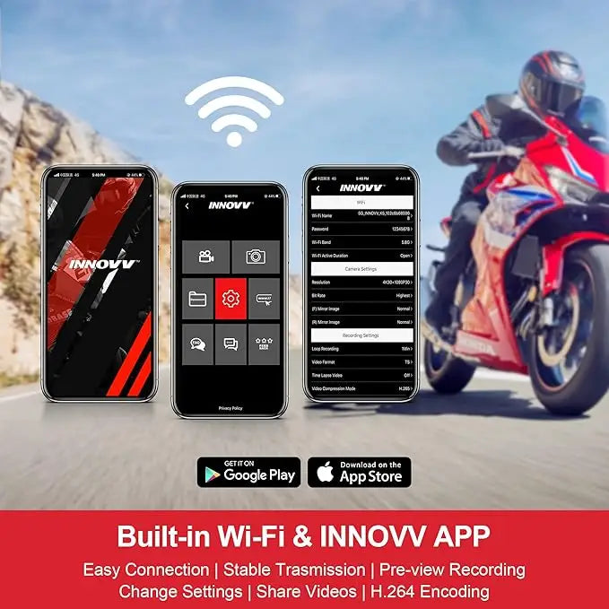 Innovv K6 Motorcycle Dashcam