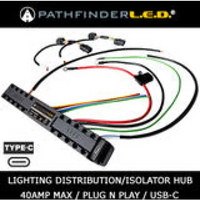 NEW! PATHFINDERLED Lighting Distribution/Isolator Hub w/USB-C for Honda Gold Wing 2018+ [Plug N Play]