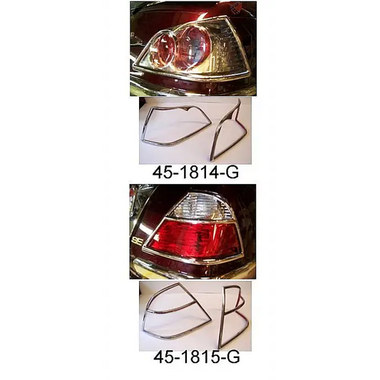 SADDLEBAG TAIL LIGHT CHROME GRILL 2006